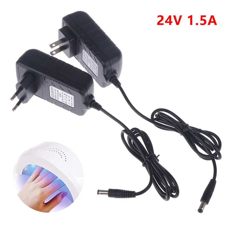 Uv Led Lamp Nail - 【24V 1.5A Power Supply Adapter Charger