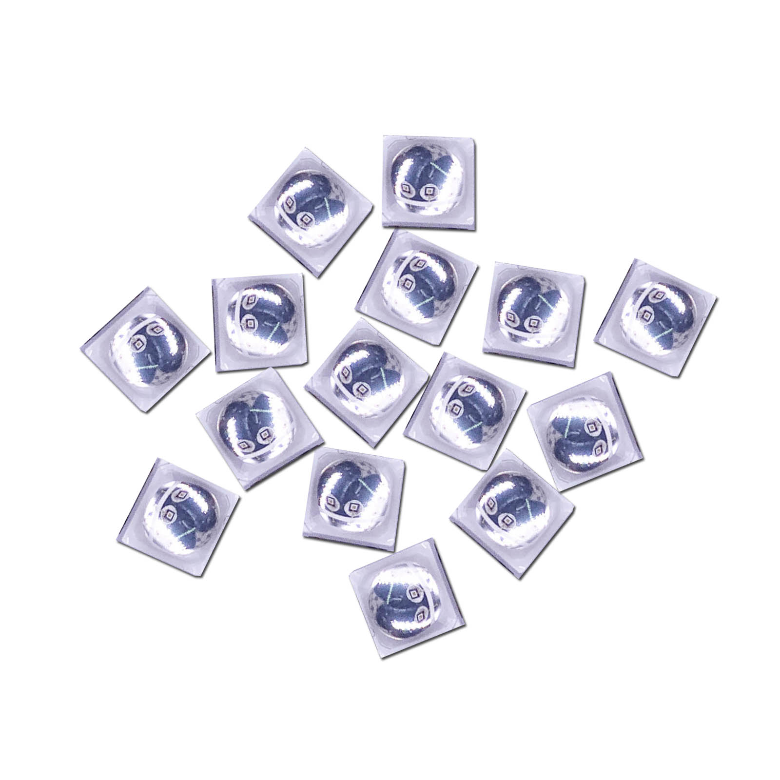 Uv Led Lamp Nail - 50pcs 2W Epistar 365nm+405nm Three Crystals