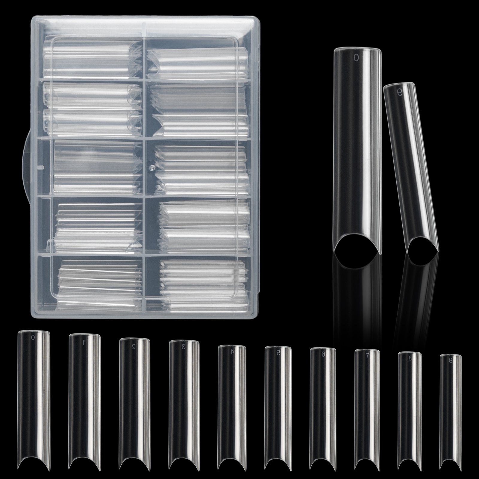 Nail Art Xxl - 100pcs/Box XXL Extra Straight Nail Tips