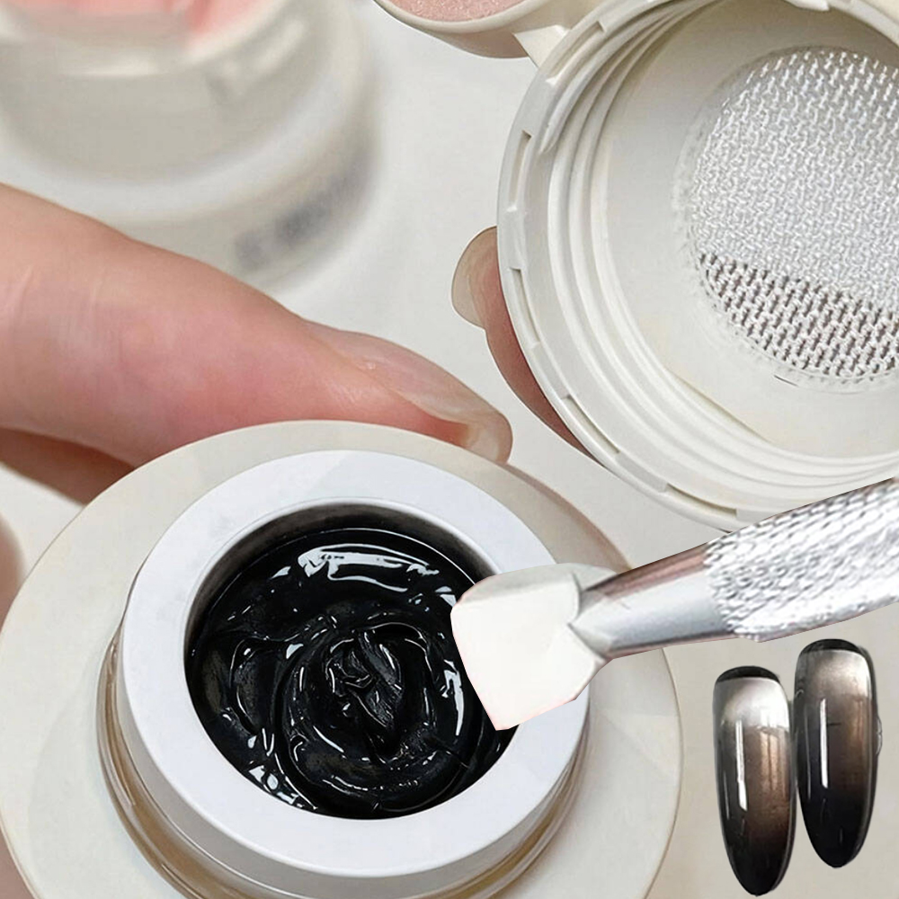 1/2Jar Smoky Ombre Black White - огляд і ціна Nail Art Ombre Pink
