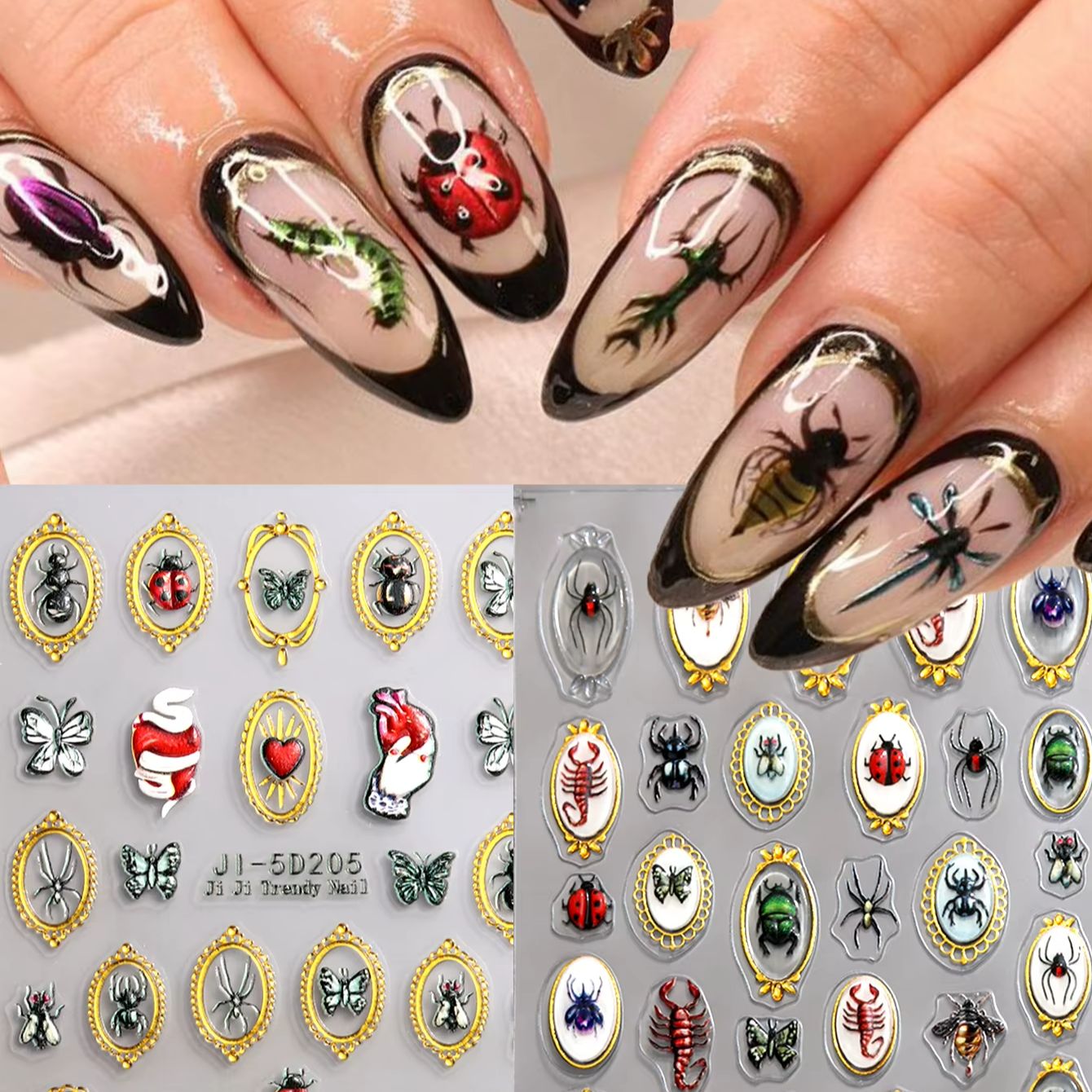 Vintage Frame Gothic Insect Na - огляд і ціна Nail Art Zelda