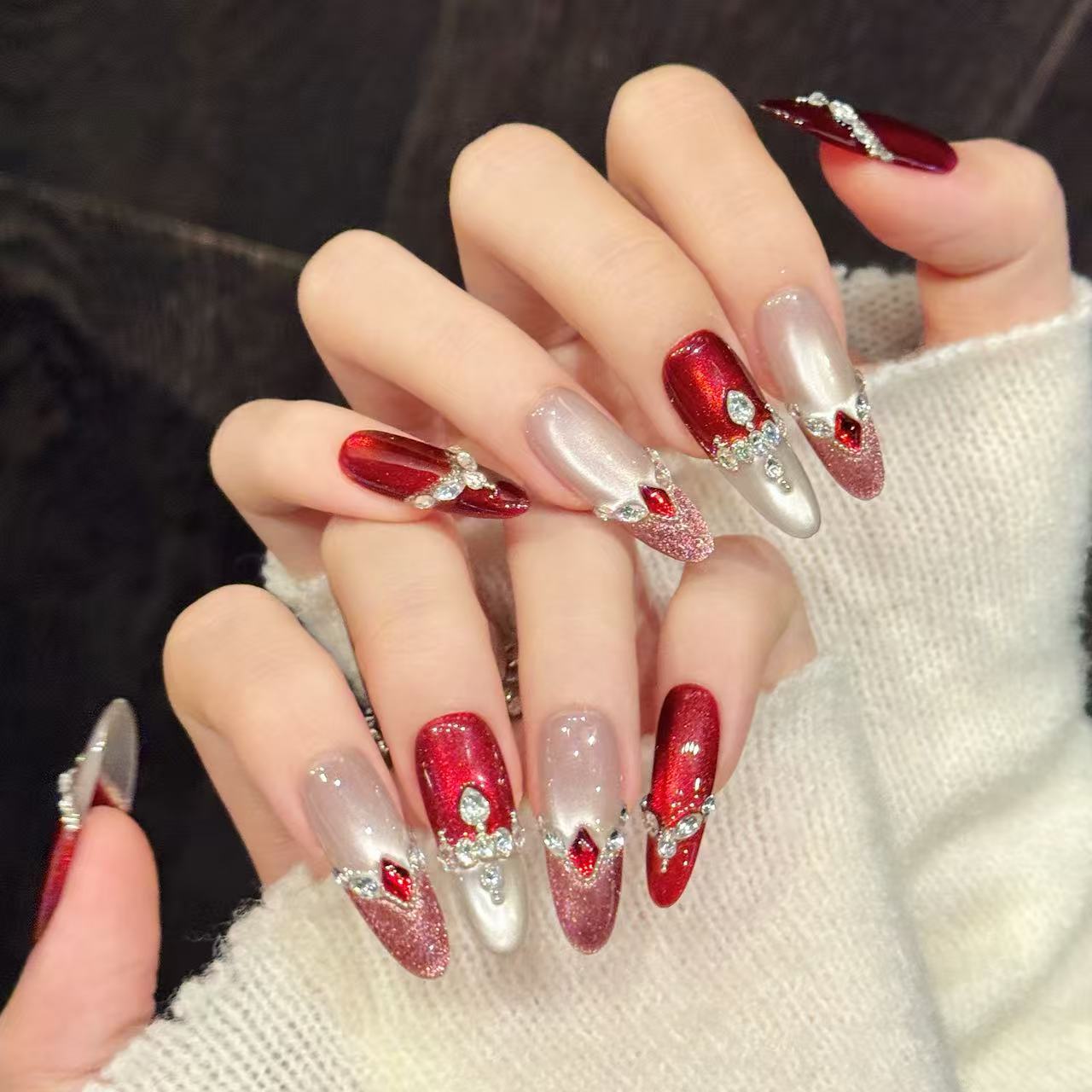 10 PCS Luxury Handmade Press o - огляд і ціна Nail Adhesive Tab