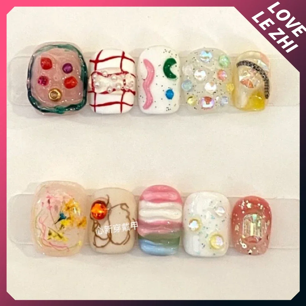 10Pcs Diy Creativity Funny Mas - огляд і ціна Nail Art Love