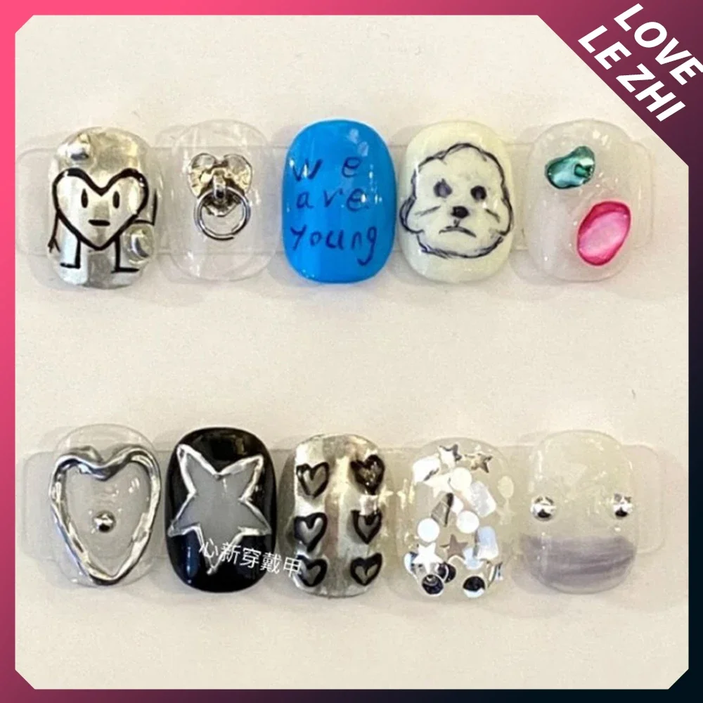 10Pcs Diy Creativity Funny Mas - огляд і ціна Nail Art Love