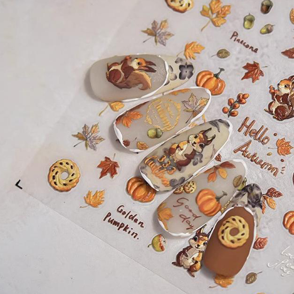 Fall Nail Art Stickers 5D Embo - огляд і ціна Nail Art Zelda