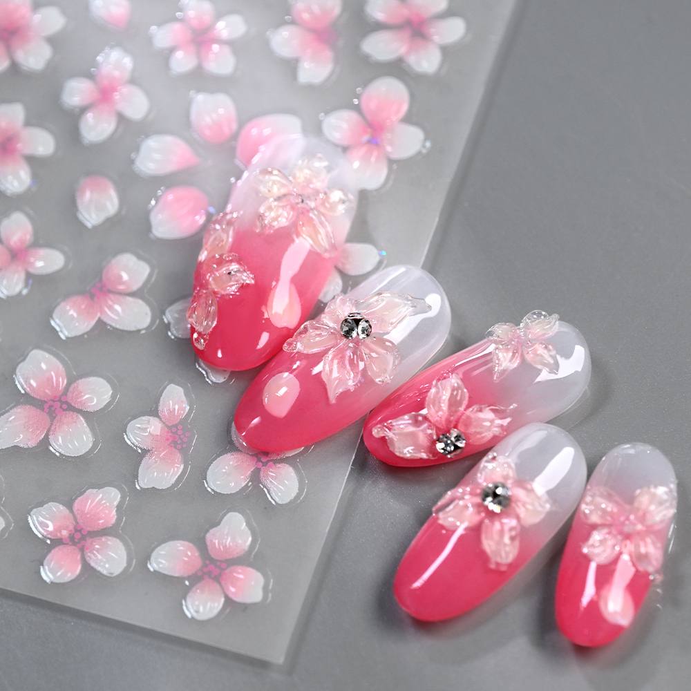 1Pc Embossed Gradient Ombre De - огляд і ціна Nail Art Ombre Pink