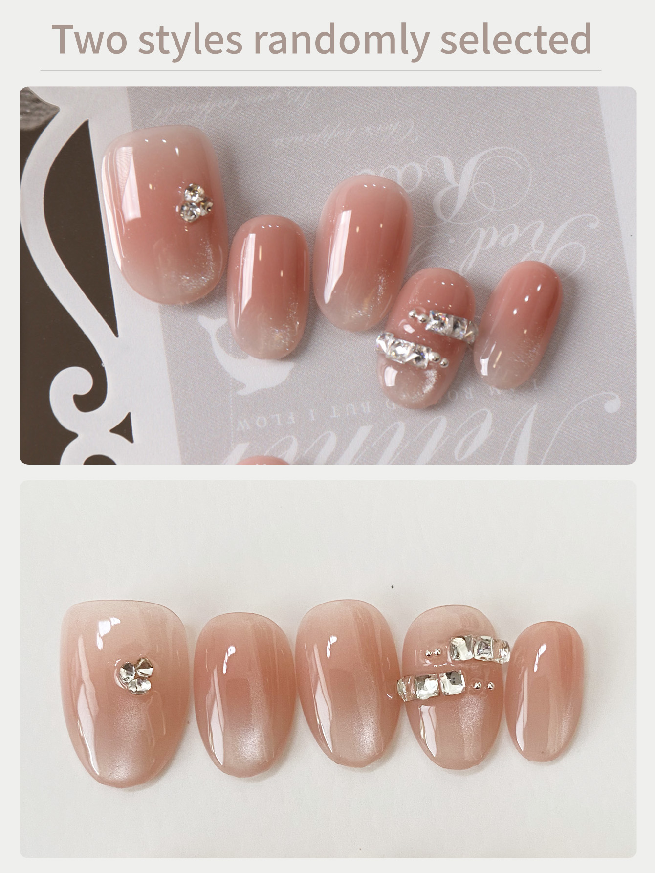 10Pcs Acrylic Press on Pink Ca - огляд і ціна Nail Adhesive Tab