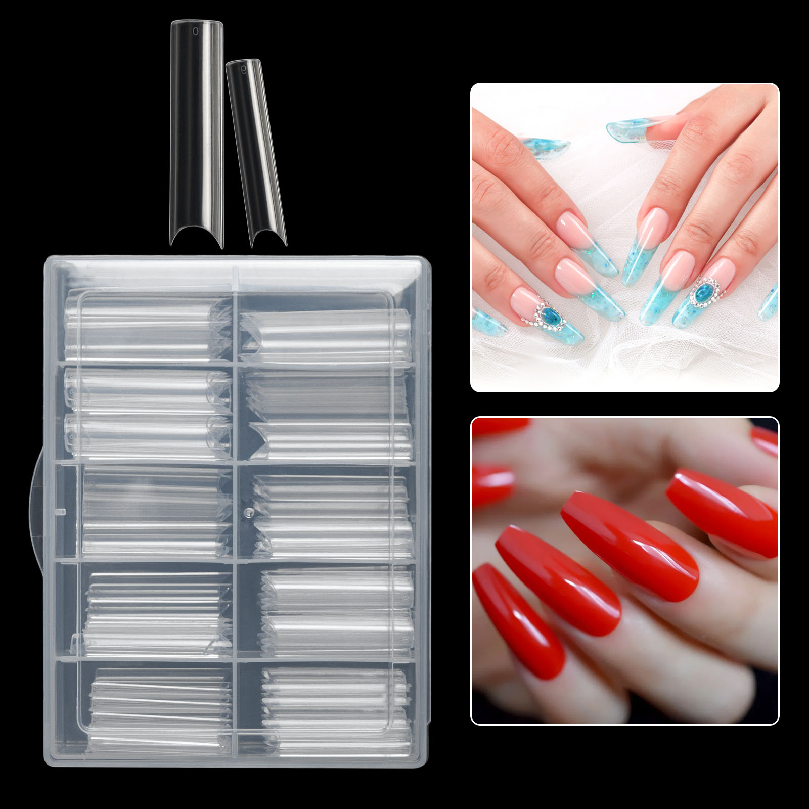 100pcs/Box XXL Extra Straight  - огляд і ціна Nail Art Xxl