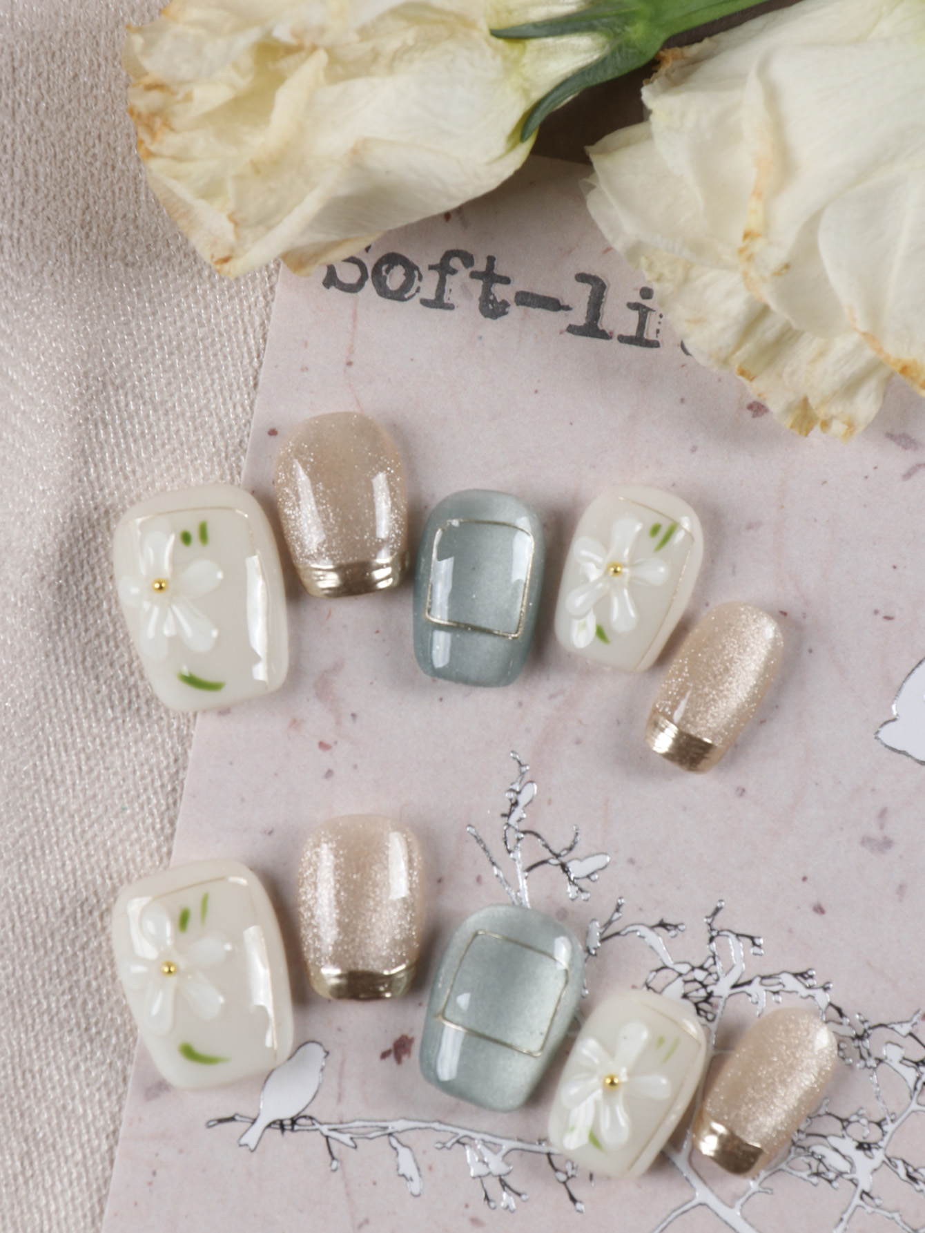 10Pcs Press on Nails Fake Nail - огляд і ціна Nail Adhesive Tab