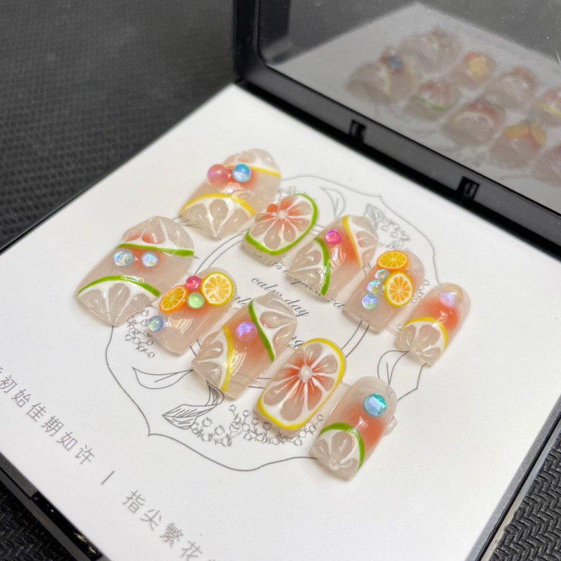 10 Pcs Luxury Handmade Press o - огляд і ціна Nail Adhesive Tab
