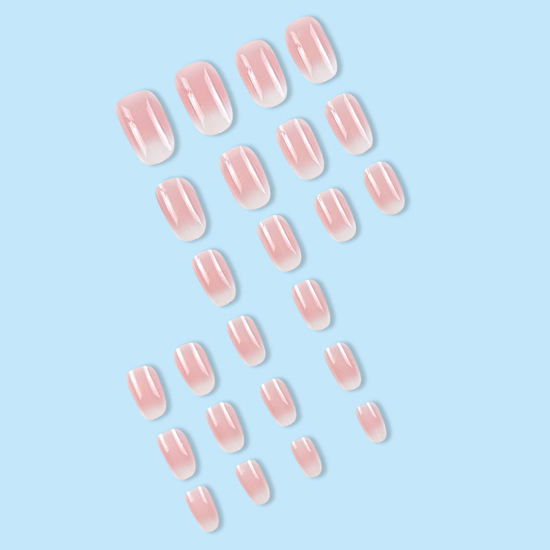 24Pcs Oval Short Pink Press on - огляд і ціна Nail Art Ombre Pink