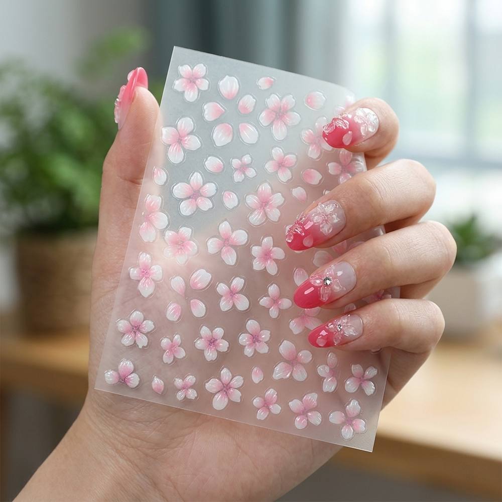 1Pc 3D Raised Ombre Design Nai - огляд і ціна Nail Art Ombre Pink