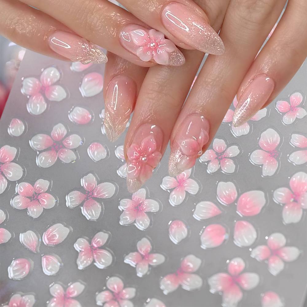 1Pc 3D Raised Ombre Design Nai - огляд і ціна Nail Art Ombre Pink