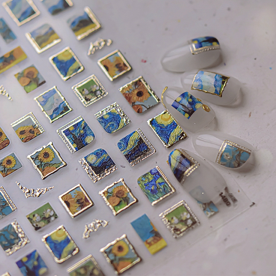 Retro Oil Painting Hot Stampin - огляд і ціна Nail Art Zelda