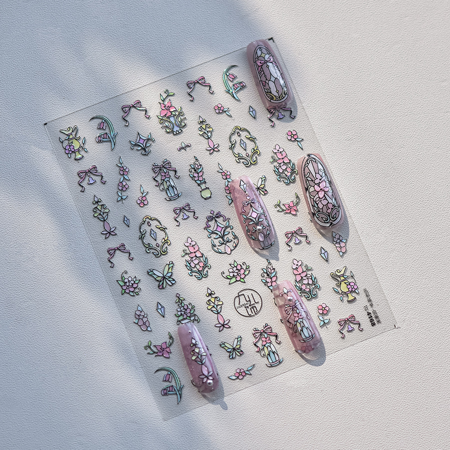 1piece 5D Glass Fragment Nail  - огляд і ціна Nail Art Zelda