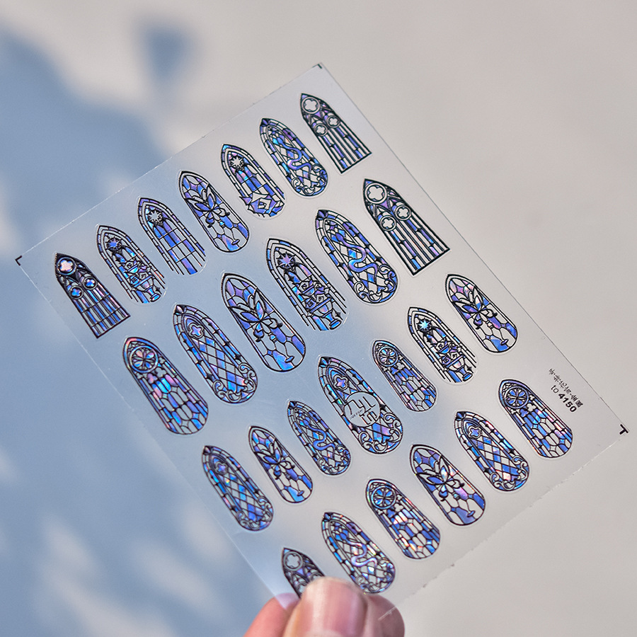1piece 5D Glass Fragment Nail  - огляд і ціна Nail Art Zelda