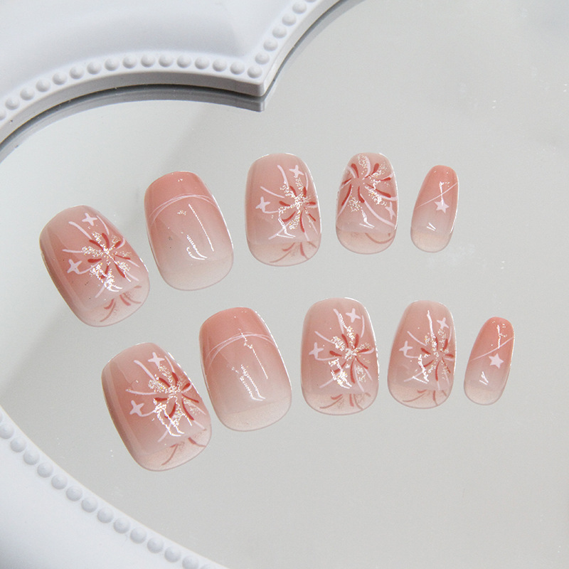 Short Pink Press on Nails Simp - огляд і ціна Nail Art Ombre Pink