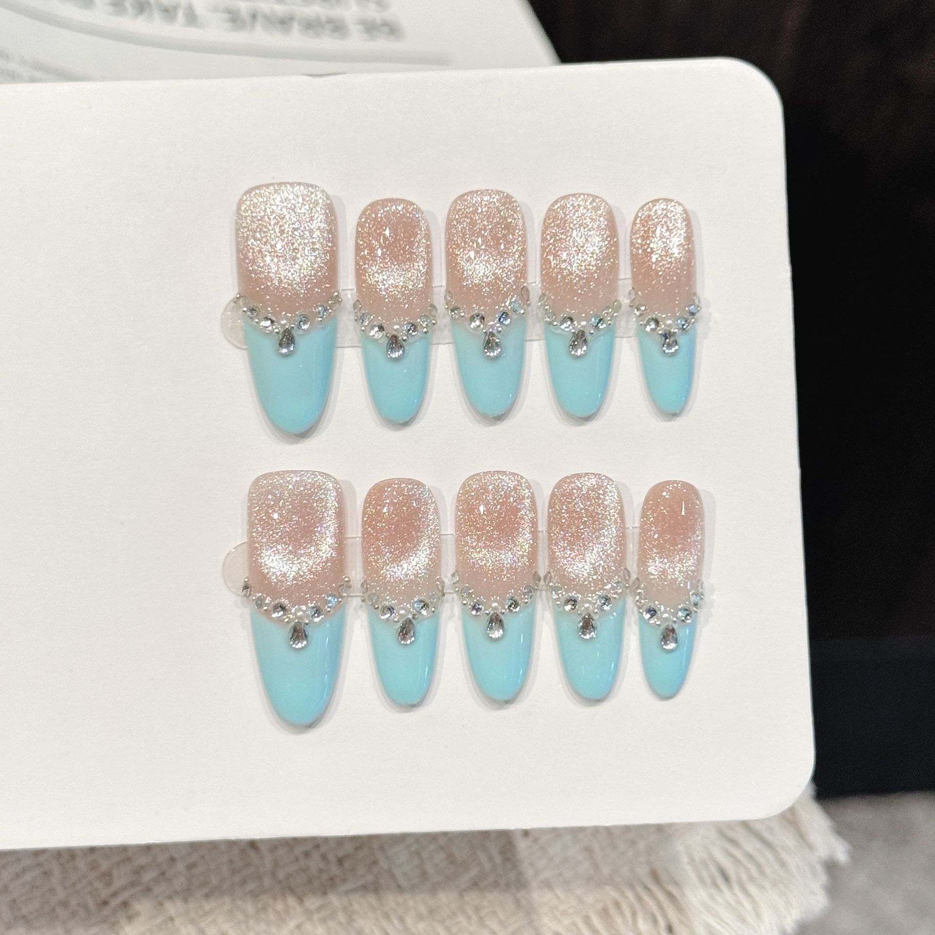 10PCS Handmade Press On Nails  - огляд і ціна Nail Adhesive Tab