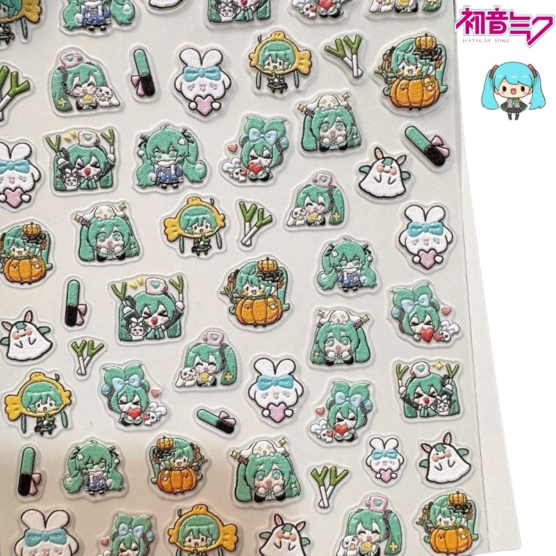 Cute Hatsune Miku Nail Sticker - огляд і ціна Nail Art Love