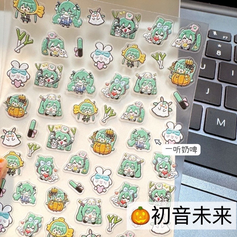Cute Hatsune Miku Nail Sticker - огляд і ціна Nail Art Love