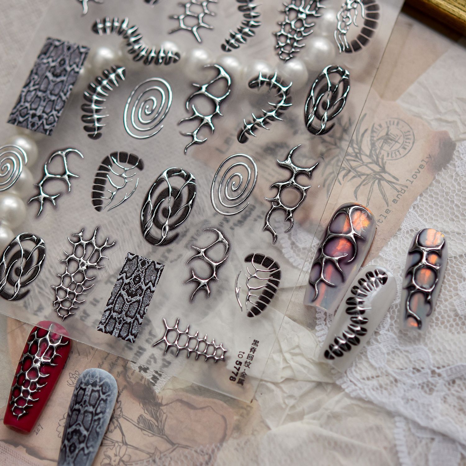 Metal Punk Cool Nails Art Stic - огляд і ціна Nail Art Zelda