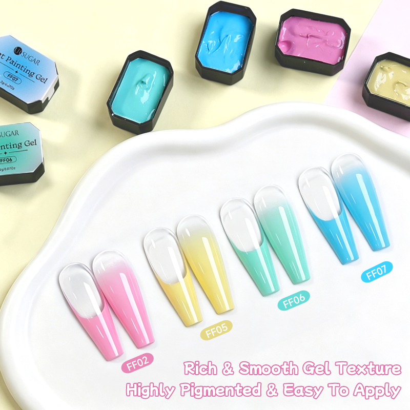 UR SUGAR Pink Pat Painting Gel - огляд і ціна Nail Art Ombre Pink