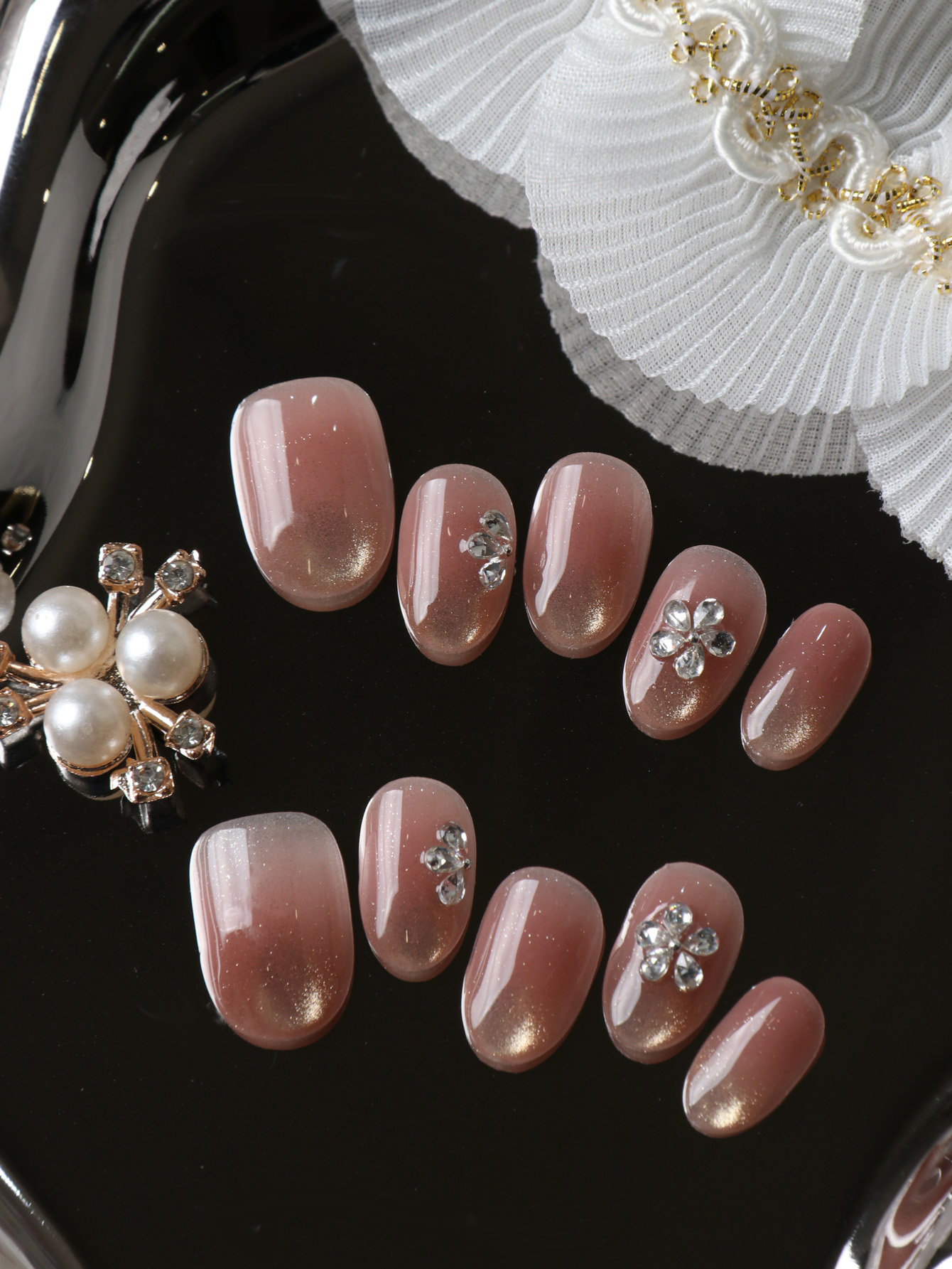 10Pcs Press on Nails Short Cat - огляд і ціна Nail Adhesive Tab
