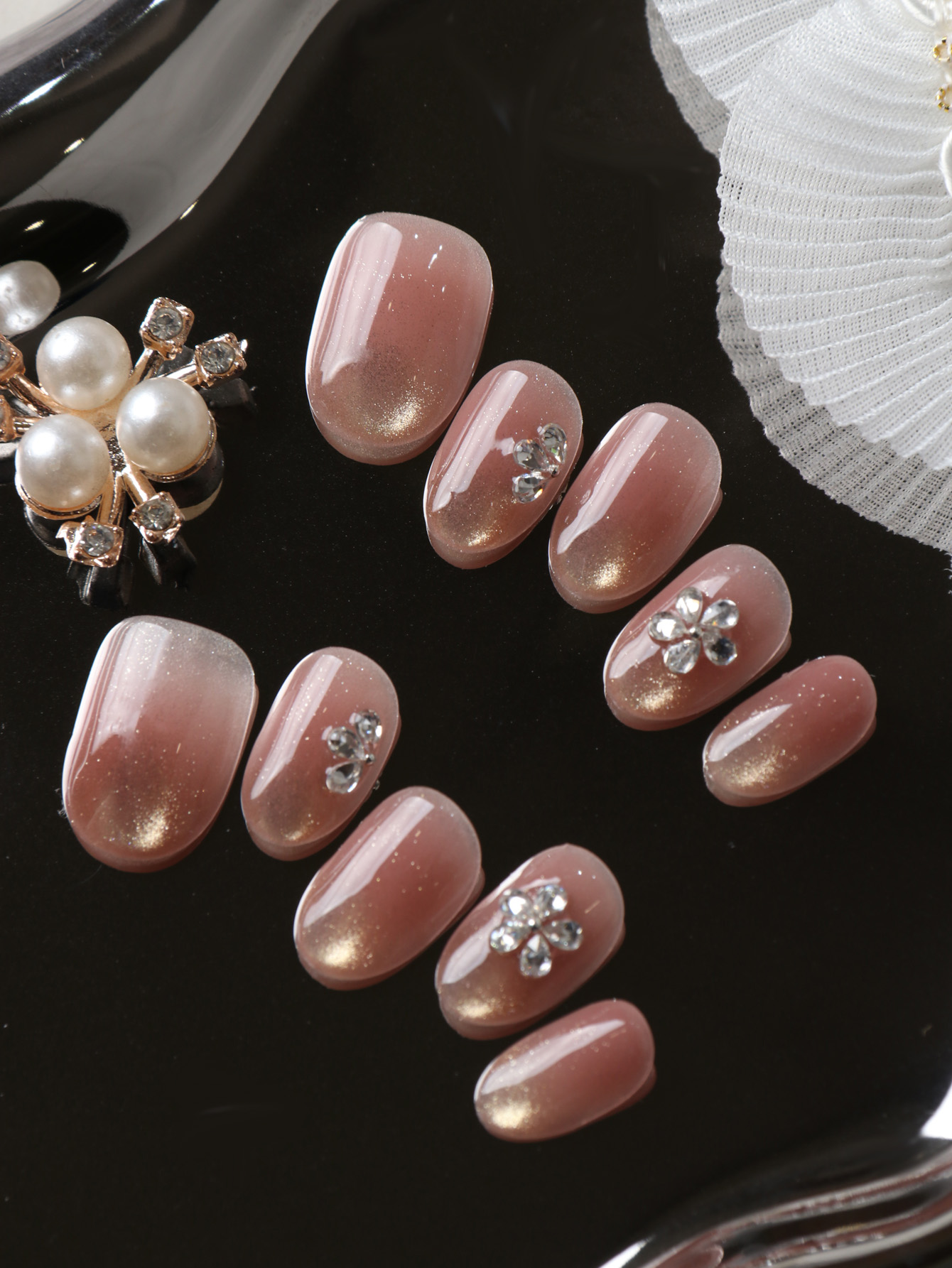10Pcs Press on Nails Short Cat - огляд і ціна Nail Adhesive Tab
