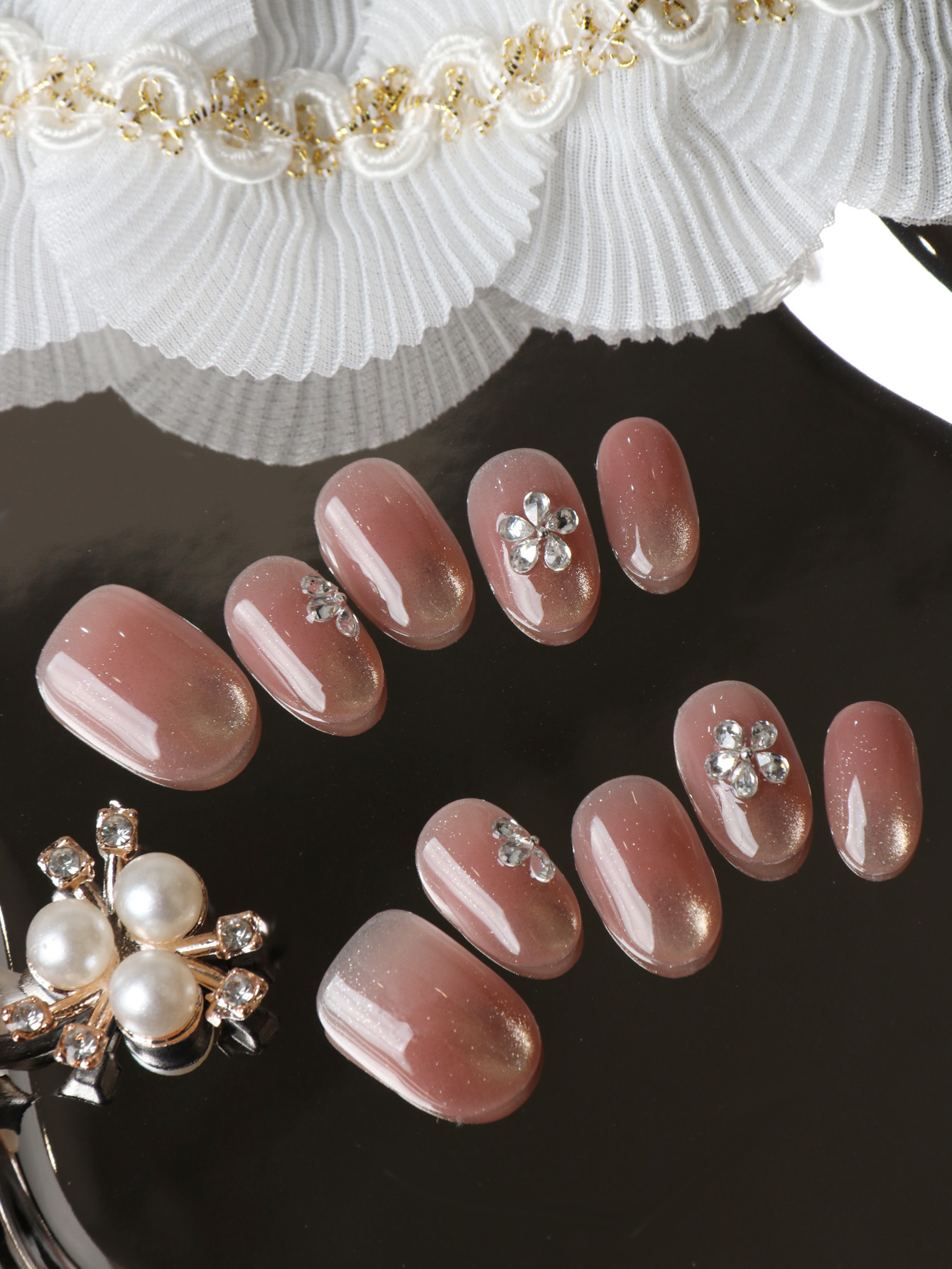 10Pcs Press on Nails Short Cat - огляд і ціна Nail Adhesive Tab